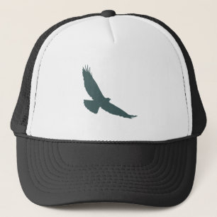 Hawk Raptor Predator Bird Silhouette Trucker Hat