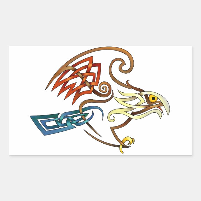 Hawk Rectangular Sticker (Front)