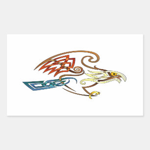 Hawk Rectangular Sticker