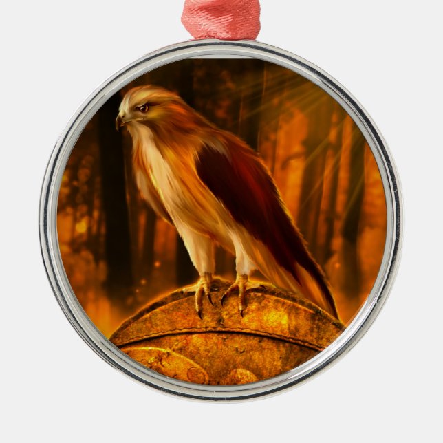 Hawk Spirit Ornament (Front)