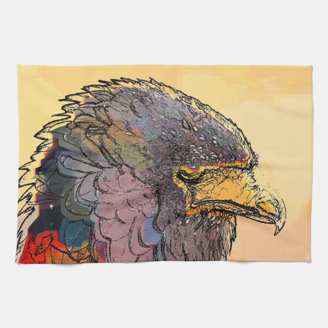 HAWK TEA TOWEL (Horizontal)