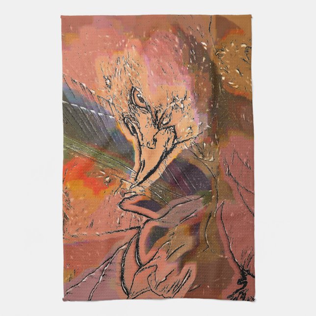 HAWK TEA TOWEL (Vertical)