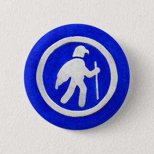 Hawk Trail Marker 6 Cm Round Badge