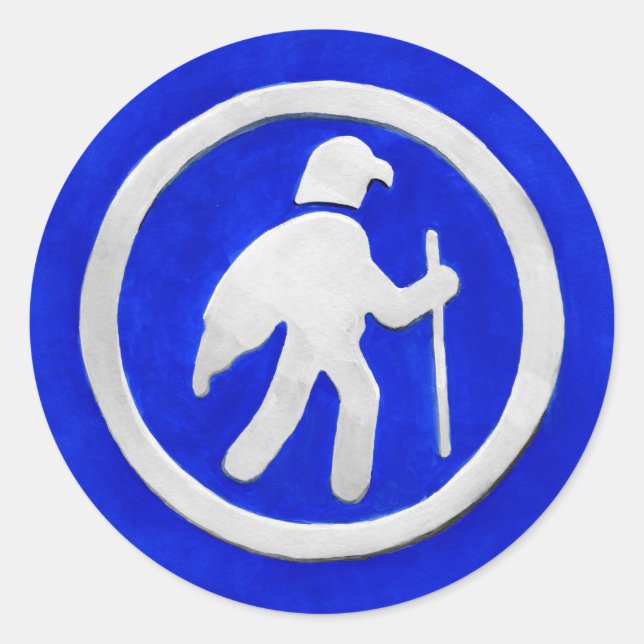 Hawk Trail Marker Classic Round Sticker (Front)