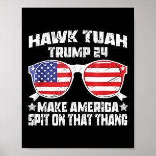 Hawk Tuah Funny Viral Humour Meme Video Girl 24 Tu Poster