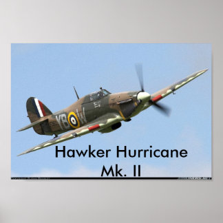 Hawker Hurricane, Hawker Hurricane Mk. II Poster