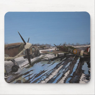 Hawker Hurricanes in the snow Mouse Mat