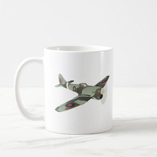 Hawker Tempest British WW2 Aeroplane Coffee Mug (Left)