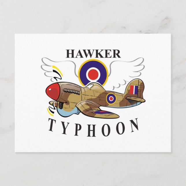 hawker typhoon postcard (Front)
