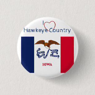 Hawkeyes Fan   3 Cm Round Badge
