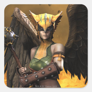 Hawkgirl Square Sticker