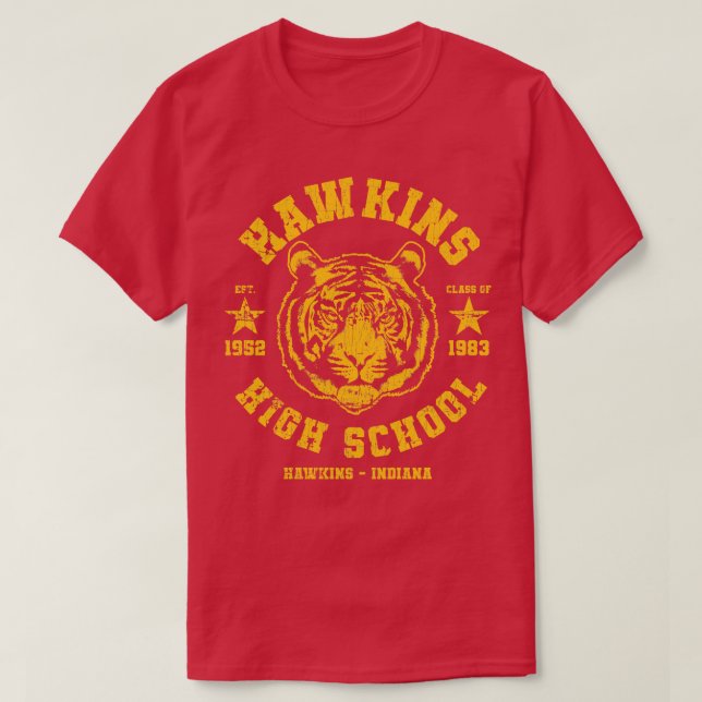 Hawkins High School T-Shirt (Design Front)
