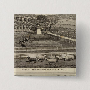 Hawkins, Mayes residences 15 Cm Square Badge