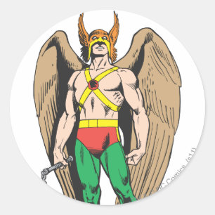 Hawkman Classic Round Sticker