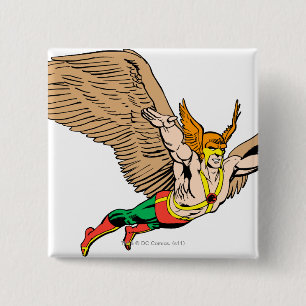 Hawkman Flies 15 Cm Square Badge