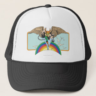 Hawkman Flies Thru Sky Trucker Hat