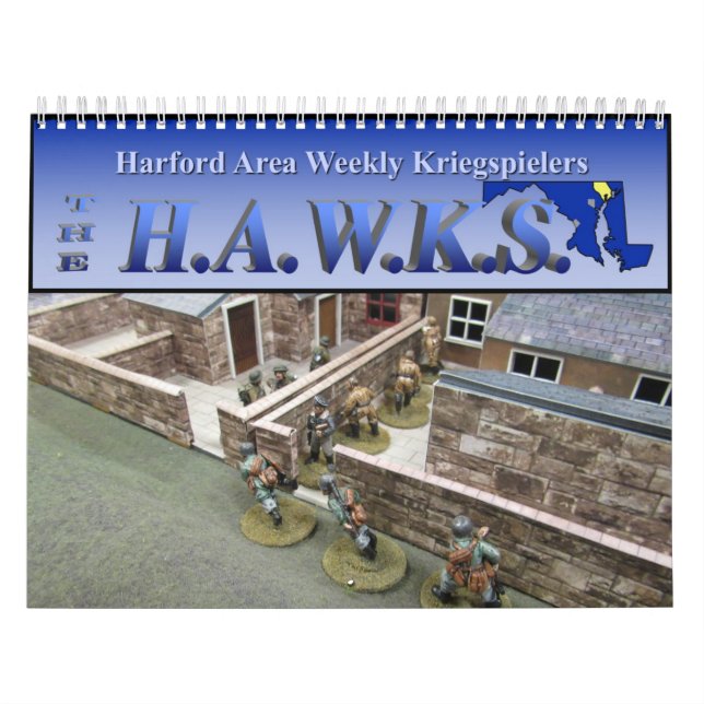 HAWKs 2019 Miniatures Gaming Wall Calendar (Cover)