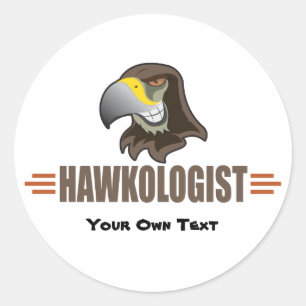 HAWKS - Birds, School Sports Team Mascot Classic Round Sticker