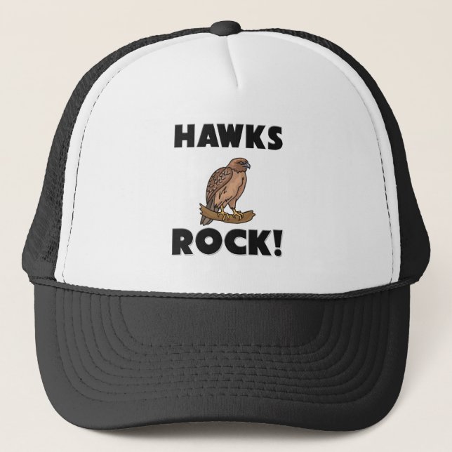 Hawks Rock Trucker Hat (Front)