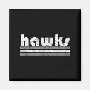 Hawks School Spirit Pep Rally Game Sports Grey Magnet