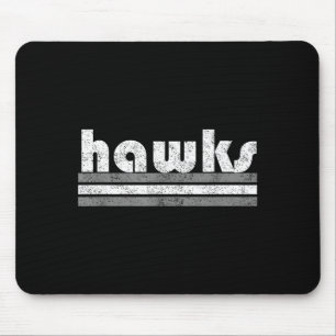Hawks School Spirit Pep Rally Game Sports Grey Mouse Mat