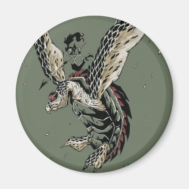 HawksBill Warrior Magnet (Front)