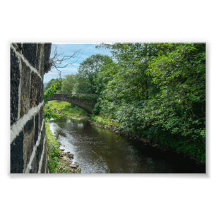 Hawksclough Bridge over the River Calder Photo Print