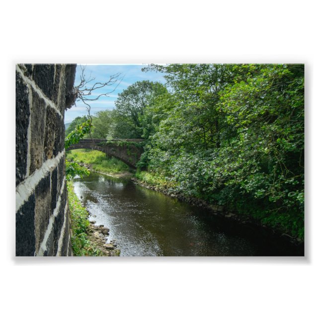 Hawksclough Bridge over the River Calder Photo Print (Front)