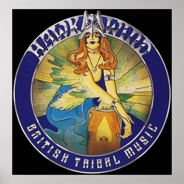 HAWKWIND - BRITISH TRIBAL MUSIC POSTER (Front)