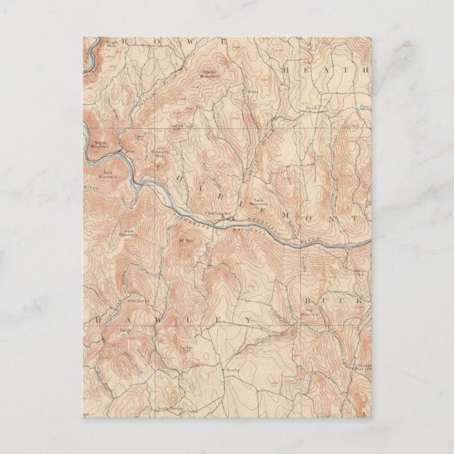 Hawley, Massachusetts Postcard (Front)