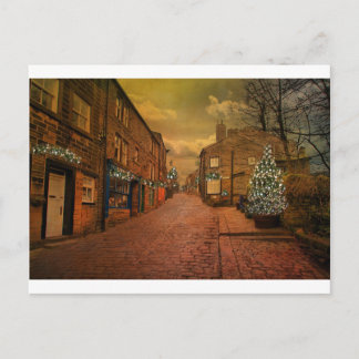 Haworth at Christmas Holiday Postcard