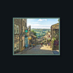 Haworth Yorkshire Dales Scenic Picturesque Canvas Print<br><div class="desc">A fabulous Scenic view of the popular tourist spot in the Yorkshire Dales UK; Haworth well know as being the home town of The Bronte Sisters who wrote many books whilst living in the Parsonage next to the historic church.</div>