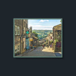 Haworth Yorkshire Dales Scenic Picturesque Canvas Print<br><div class="desc">A fabulous Scenic view of the popular tourist spot in the Yorkshire Dales UK; Haworth well know as being the home town of The Bronte Sisters who wrote many books whilst living in the Parsonage next to the historic church.</div>