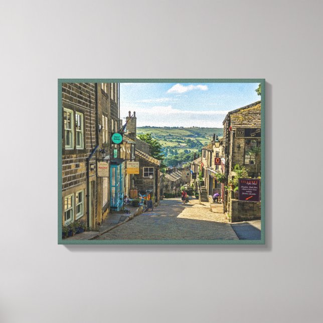 Haworth Yorkshire Dales Scenic Picturesque Canvas Print (Front)