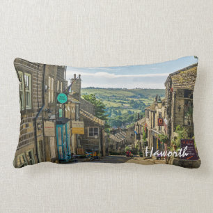 Haworth Yorkshire Dales Scenic Picturesque Lumbar Cushion