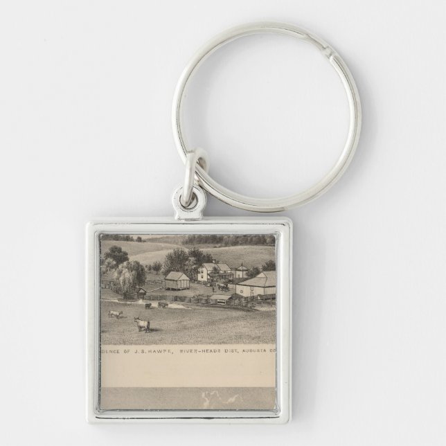 Hawpe, Seawright residences Key Ring (Front)