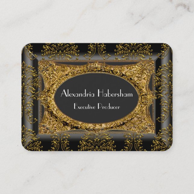 Hawshaythe Elegant Professional Round Business Card (Front)