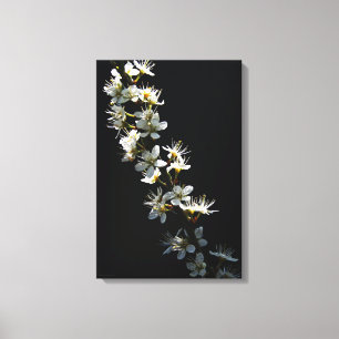 Hawthorn Flowers 16x24 (40x60cm) waccn Canvas Print