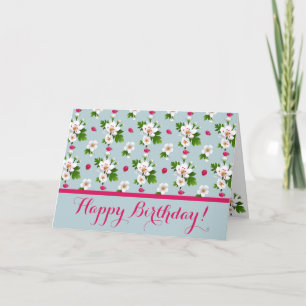 Hawthorn Flowers Card