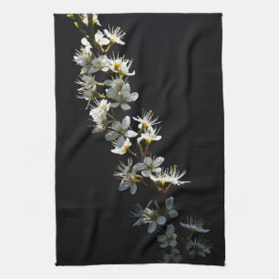 Hawthorn Flowers ktcnm Tea Towel