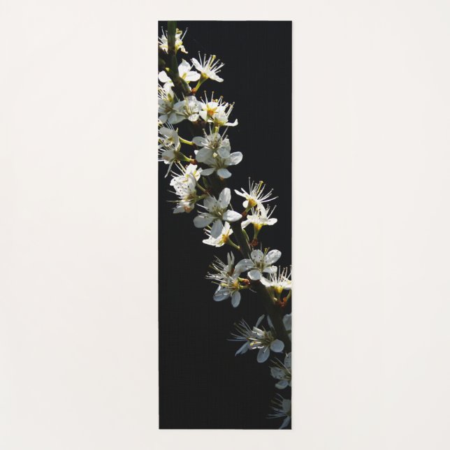 Hawthorn Flowers ymcnm Yoga Mat (Front)