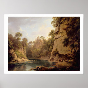 Hawthornden Castle, near Edinburgh, c.1820-22 (oil Poster