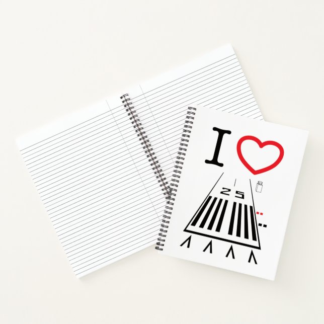 Hawthorne Airport Runway 25 / 7 Notebook (Inside)