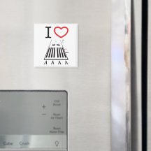 Hawthorne Airport Runway 25 - Square Magnet