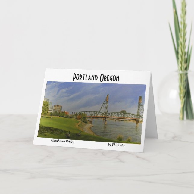 Hawthorne Bridge note card (Front)