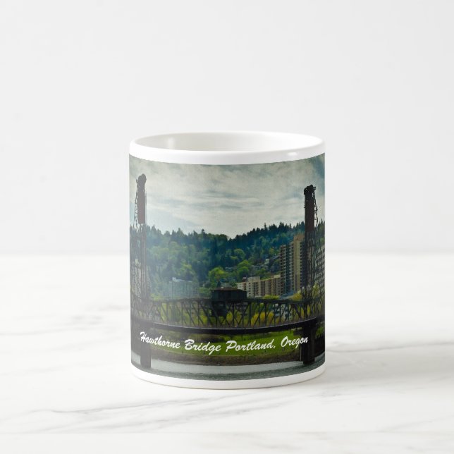 Hawthorne Bridge Portland, Oregon Coffee Mug (Center)