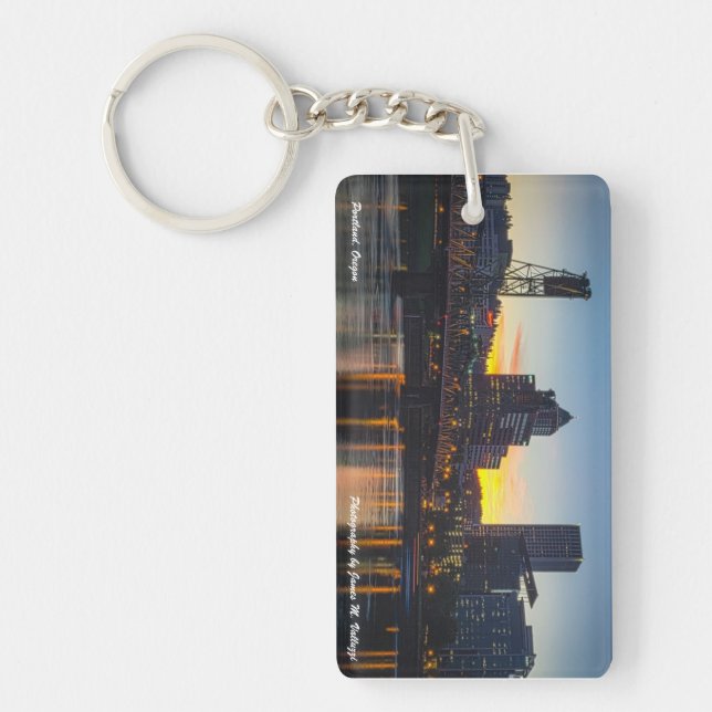 Hawthorne Bridge Portland, Oregon Key Ring (Front)