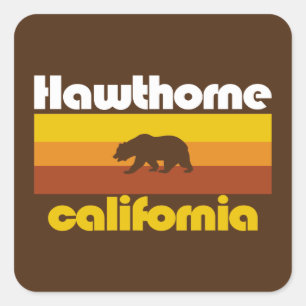 Hawthorne,California Square Sticker