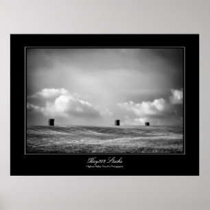 Hay303 Stacks, Fine Art gallery-style Poster
