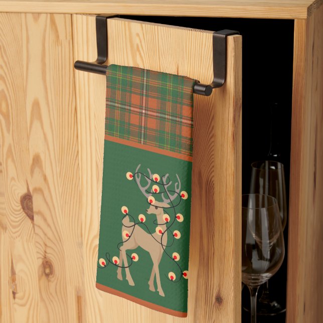 Hay Ancient Original Tartan Christmas Tea Towel (Thirds Fold)